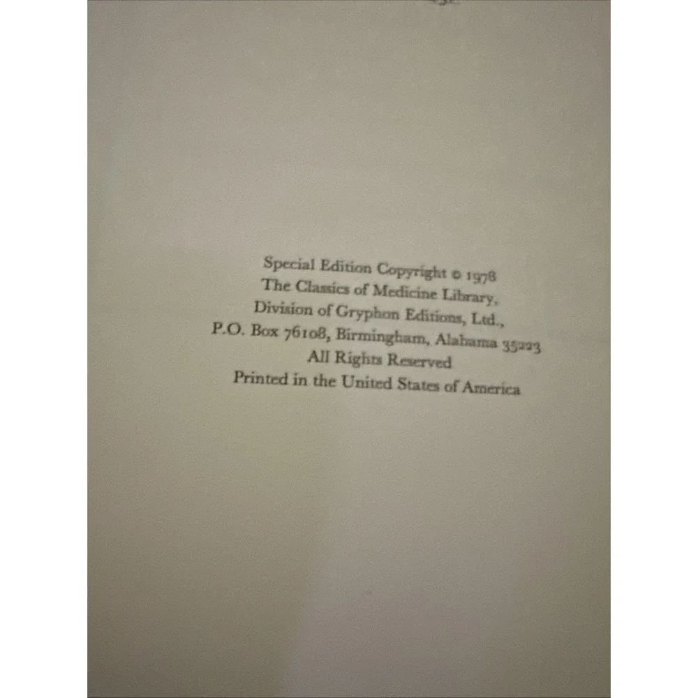 Classics Of Medicine Library CAUSES AND EFFECTS OF THE VARIOLAE VACCINE 1978